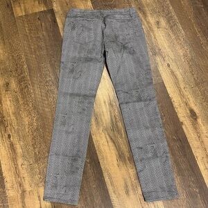 PRANA straight leg denim jeans womens size 10/30 gray geometric‎ print mid rise